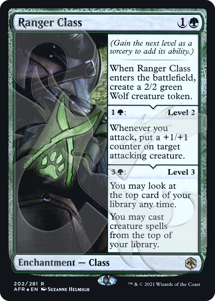FOIL Ranger Class (AFR&-202A) - Adventures in the Forgotten Realms Promos - Magic The Gathering