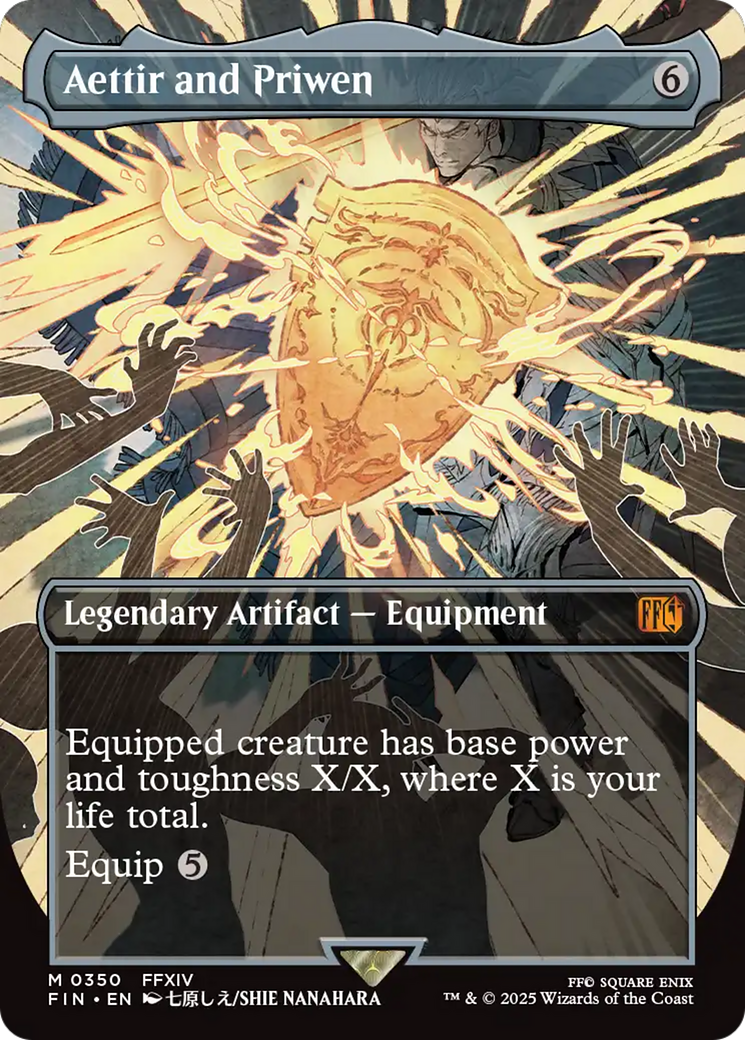 Aettir and Priwen (Borderless) (FIN-350) - FINAL FANTASY (Borderless) - Magic The Gathering