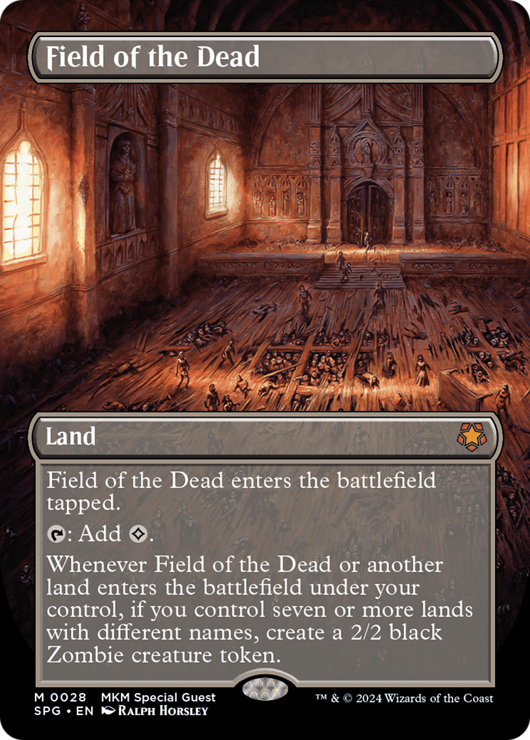 Field of the Dead (Borderless) (SPG-028) - Special Guests - Magic The Gathering