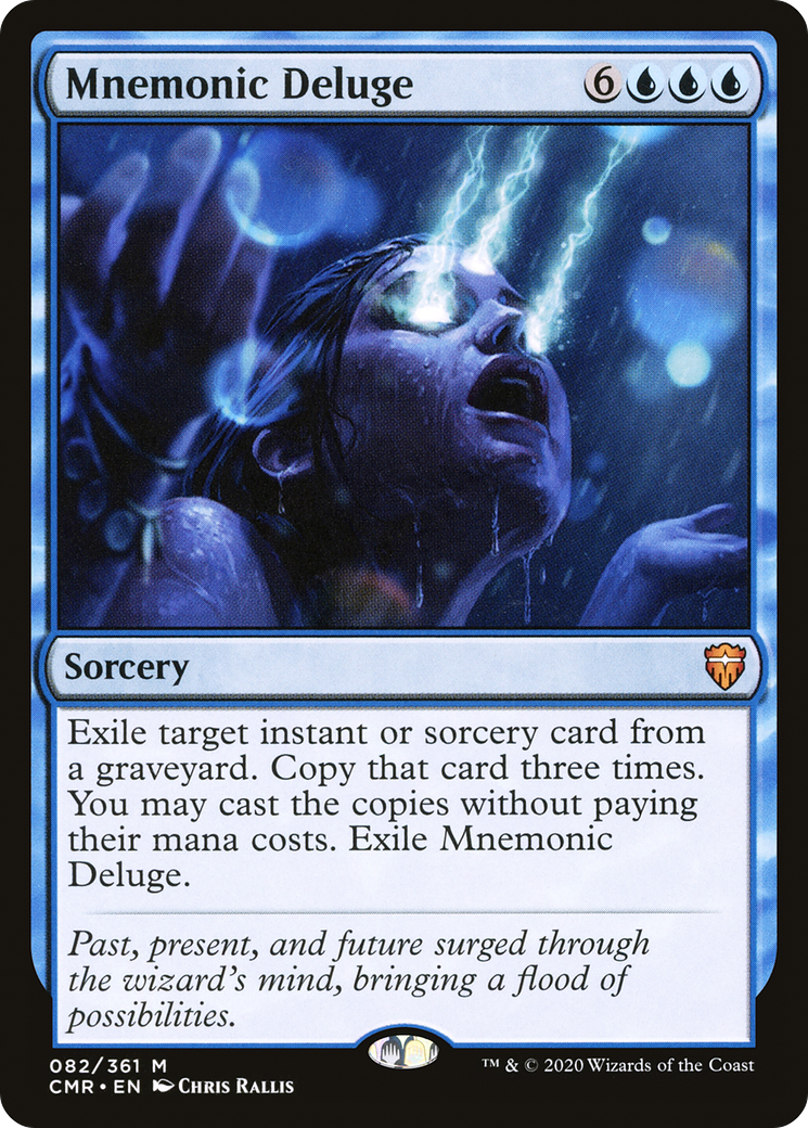 FOIL Mnemonic Deluge (CMR-082) - Commander Legends - Magic The Gathering