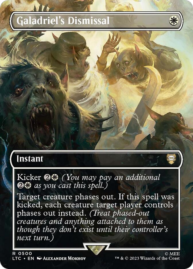 FOIL Galadriel's Dismissal (Borderless) (LTC-500) - Tales of Middle-earth Commander - Magic The Gathering