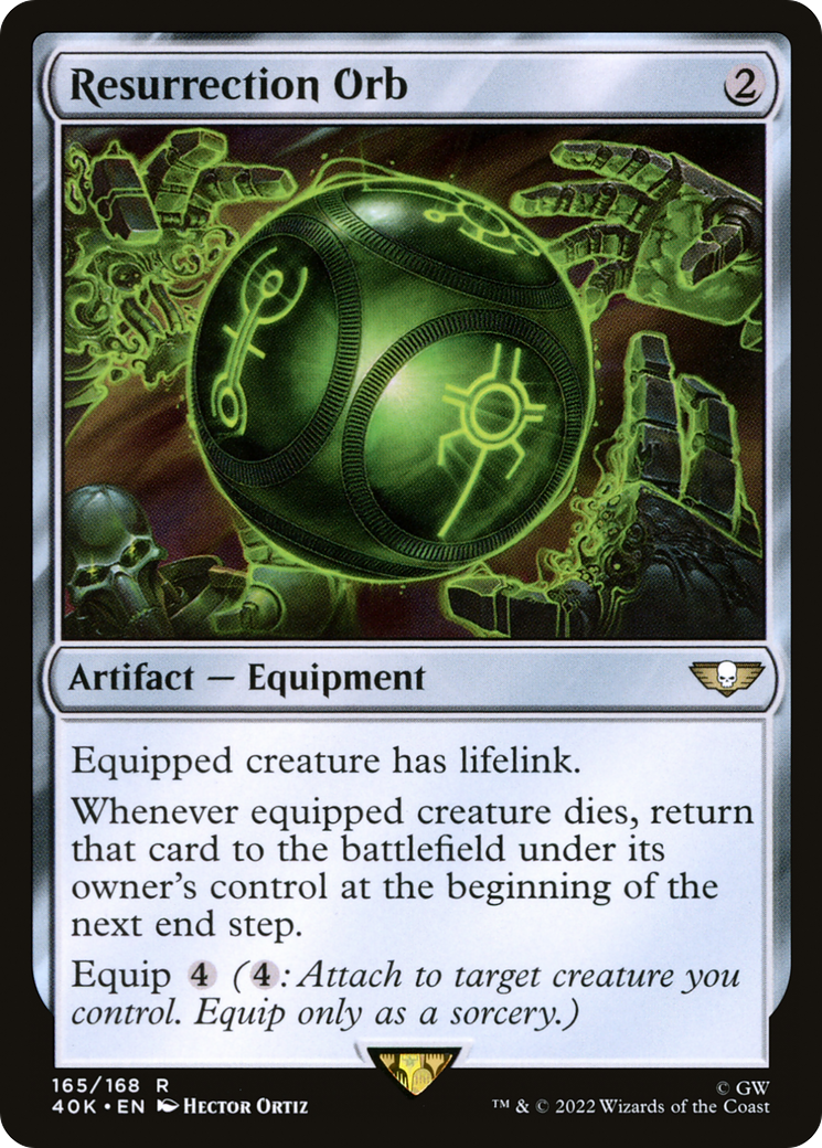 Resurrection Orb (40K-165) - Warhammer 40,000 Commander - Magic The Gathering