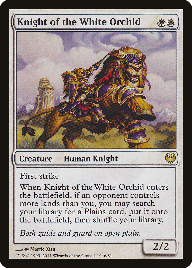 Knight of the White Orchid (DDG-006) - Duel Decks: Knights vs. Dragons - Magic The Gathering