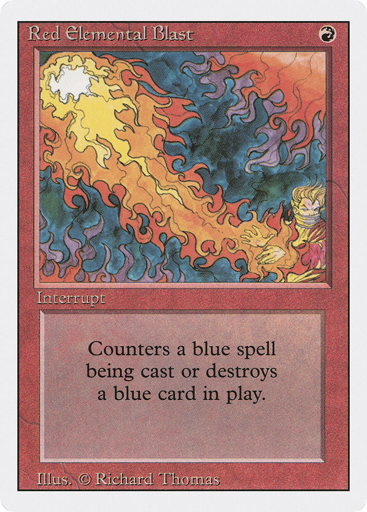 Red Elemental Blast (3ED-171) - Revised Edition - Magic The Gathering