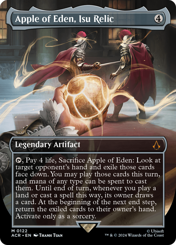 Apple of Eden, Isu Relic (Borderless) (ACR-122) - Assassin's Creed (Borderless) - Magic The Gathering