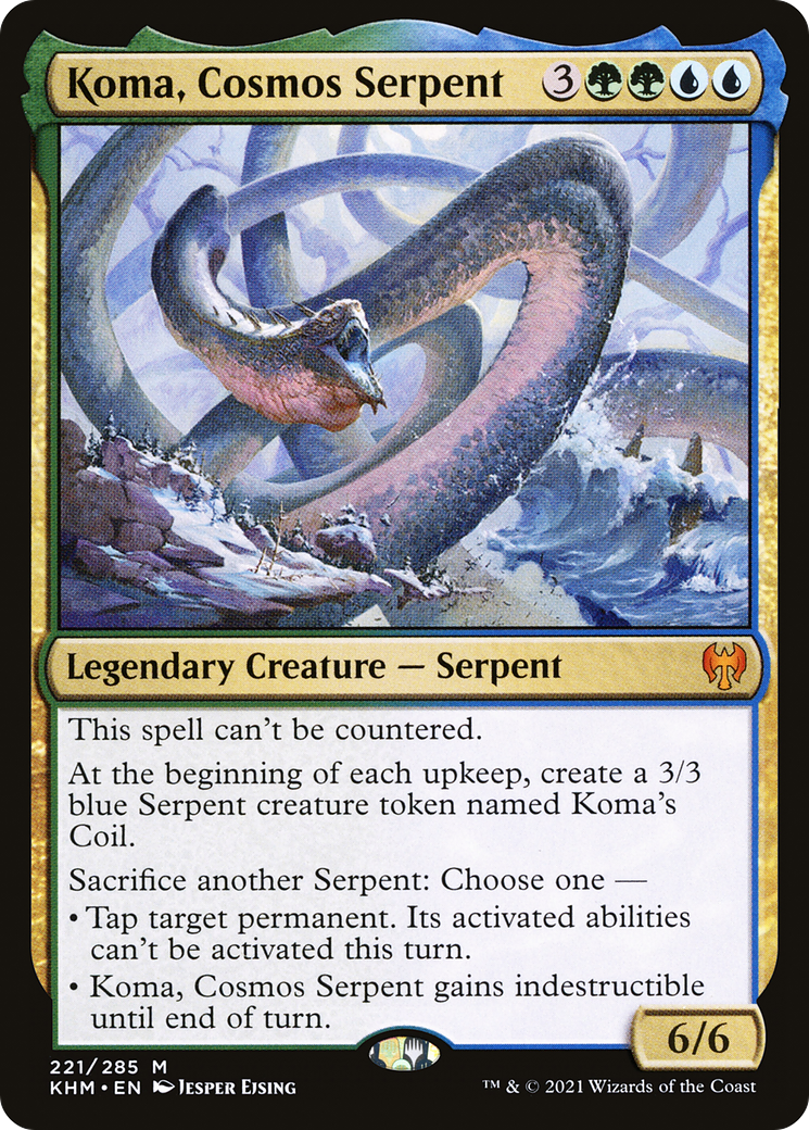 FOIL Koma, Cosmos Serpent (KHM-221) - Kaldheim - Magic The Gathering