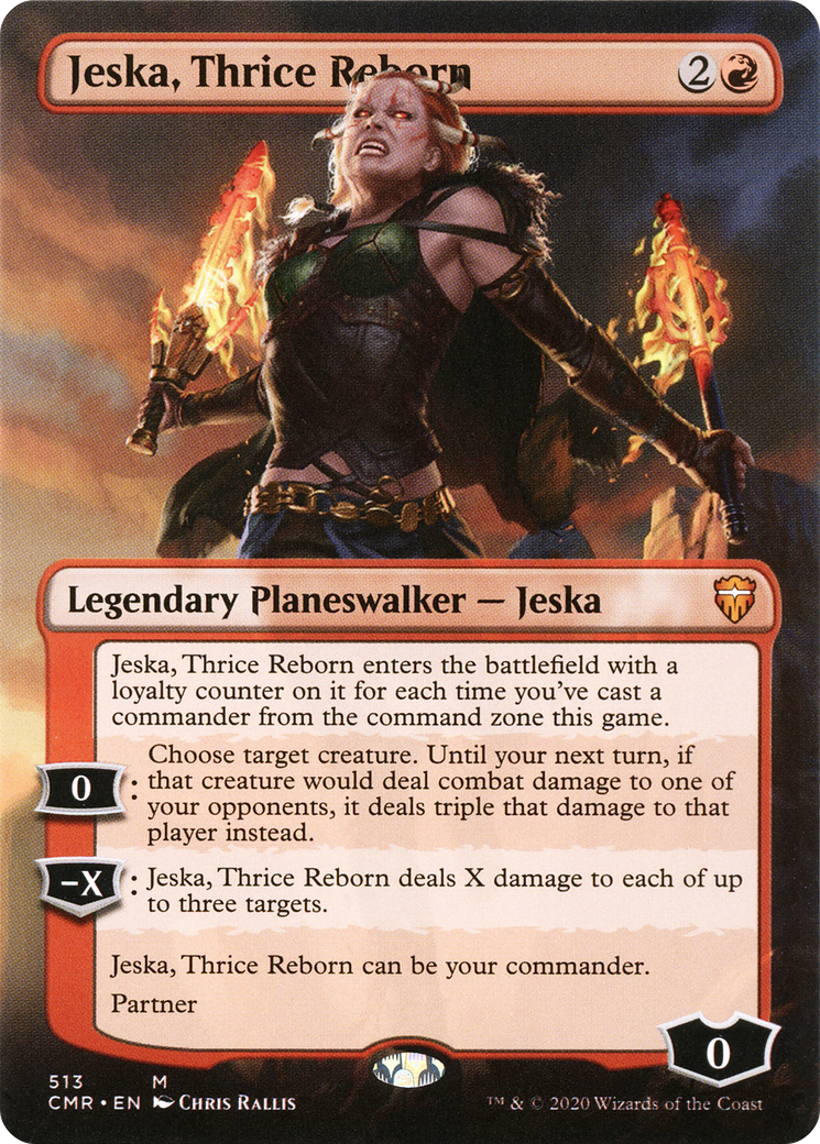 Jeska, Thrice Reborn (Borderless) (CMR-513) - Commander Legends - Magic The Gathering