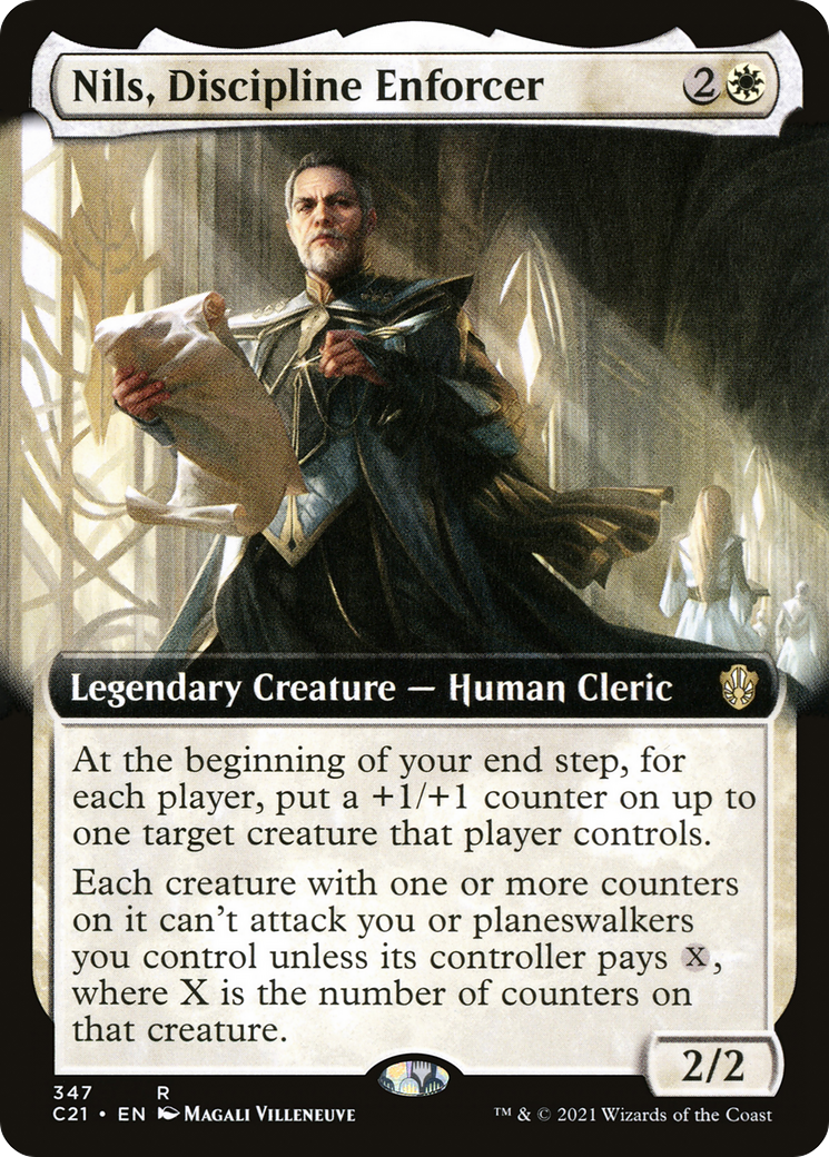 Nils, Discipline Enforcer (Extended Art) (C21-347) - Commander 2021 - Magic The Gathering
