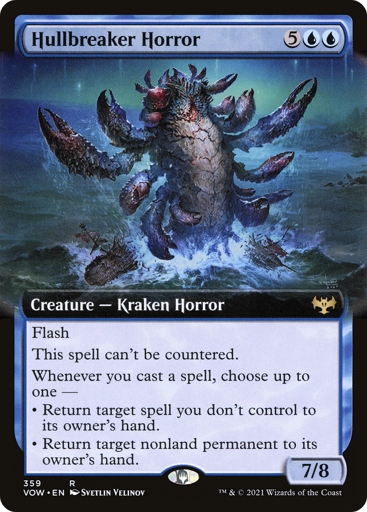Hullbreaker Horror (Extended Art) (VOW-359) - Innistrad: Crimson Vow - Magic The Gathering