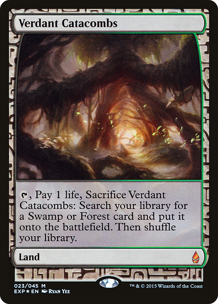 FOIL Verdant Catacombs (EXP-023) - Zendikar Expeditions - Magic The Gathering
