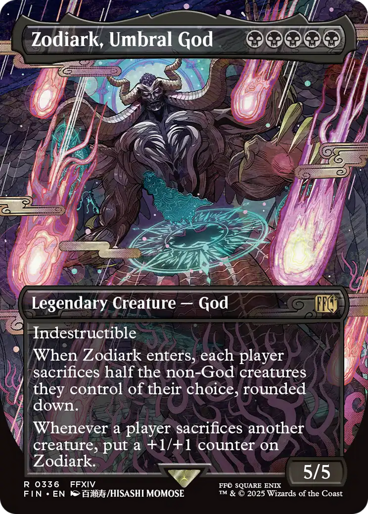 FOIL Zodiark, Umbral God (FIN-336) - FINAL FANTASY - Magic The Gathering