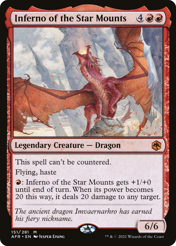 Inferno of the Star Mounts (PPAFR-151P) - Adventures in the Forgotten Realms Promos - Magic The Gathering