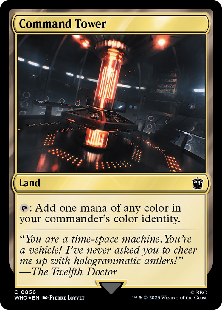 FOIL Command Tower (0856) (Surge Foil) (WHO-856) - Doctor Who - Magic The Gathering