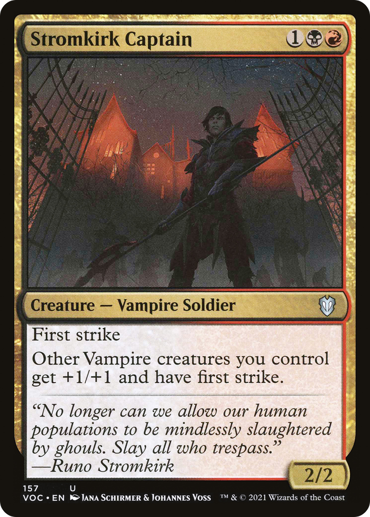 Stromkirk Captain (VOC-157) - Crimson Vow Commander - Magic The Gathering