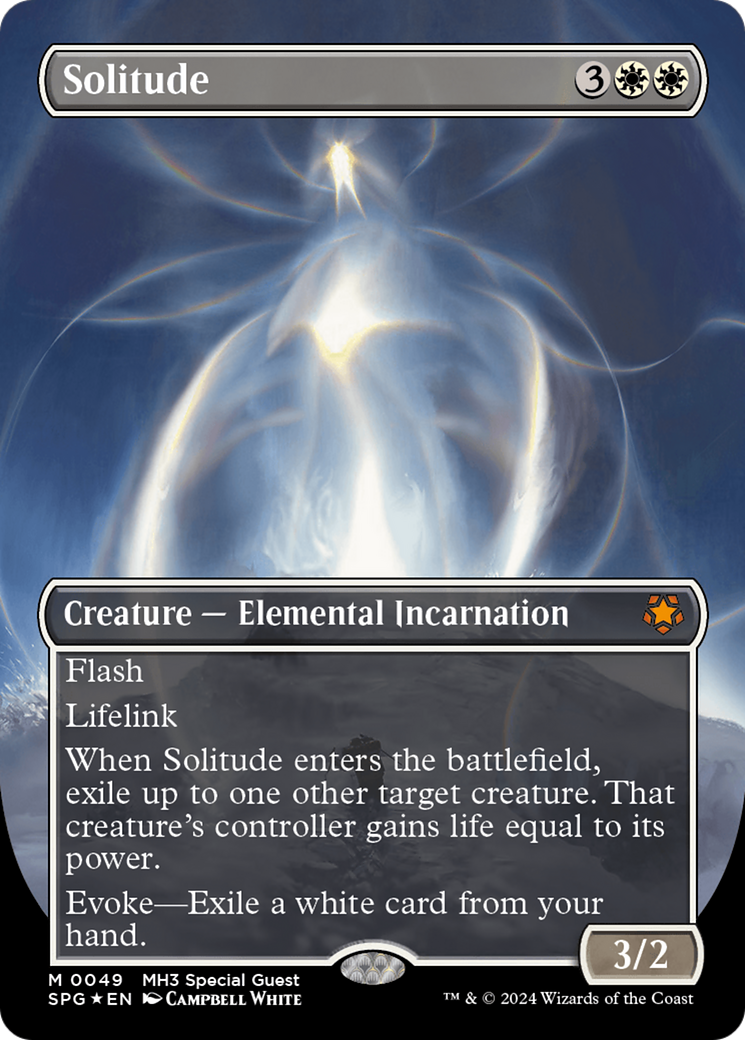 FOIL Solitude (Borderless) (Textured Foil) (SPG-049) - Special Guests - Magic The Gathering