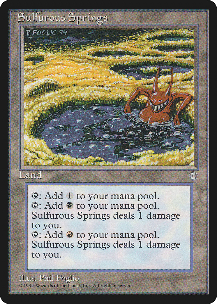 Sulfurous Springs (ICE-360) - Ice Age - Magic The Gathering