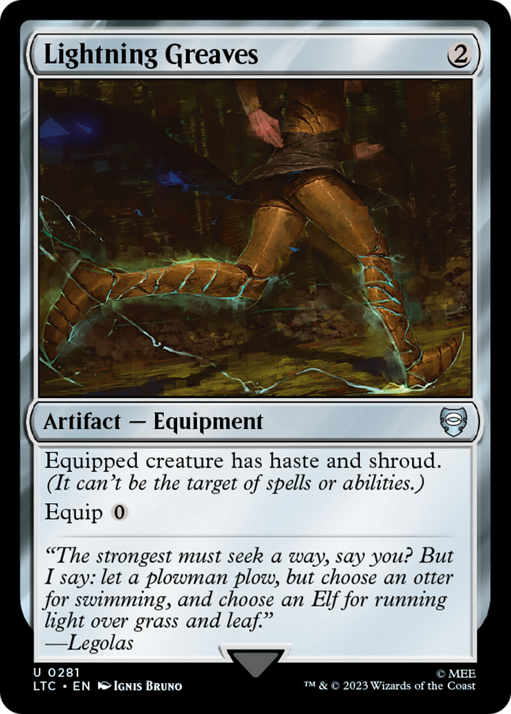 Lightning Greaves (LTC-281) - Tales of Middle-earth Commander - Magic The Gathering
