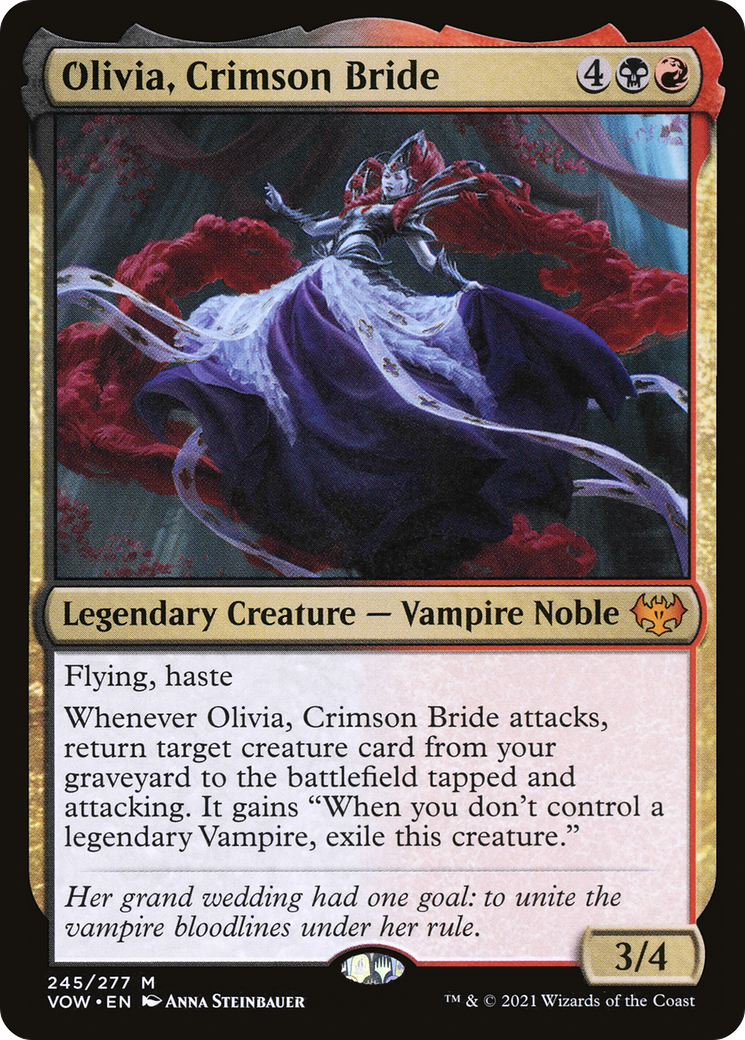Olivia, Crimson Bride (VOW-245) - Innistrad: Crimson Vow - Magic The Gathering