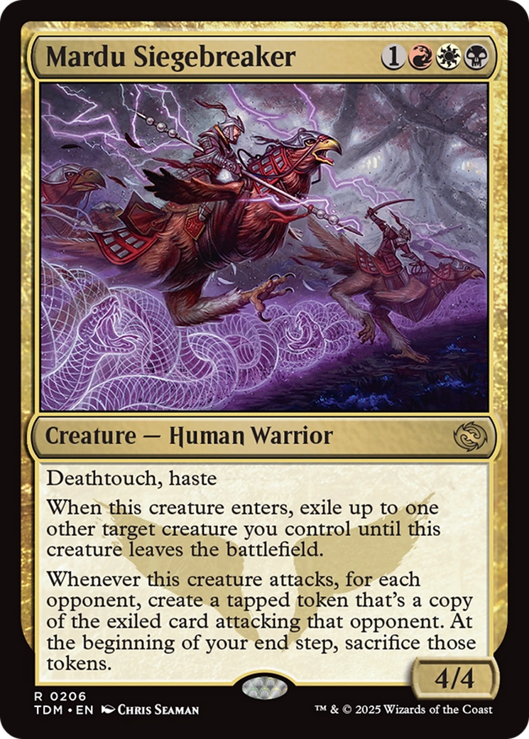 FOIL Mardu Siegebreaker (TDM-206) - Tarkir: Dragonstorm - Magic The Gathering
