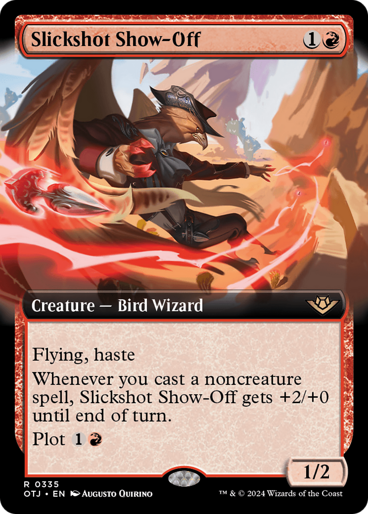 FOIL Slickshot Show-Off (Extended Art) (OTJ-335) - Outlaws of Thunder Junction - Magic The Gathering