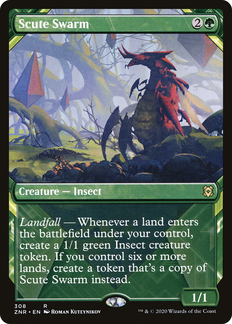 Scute Swarm (Showcase) (ZNR-308) - Zendikar Rising - Magic The Gathering