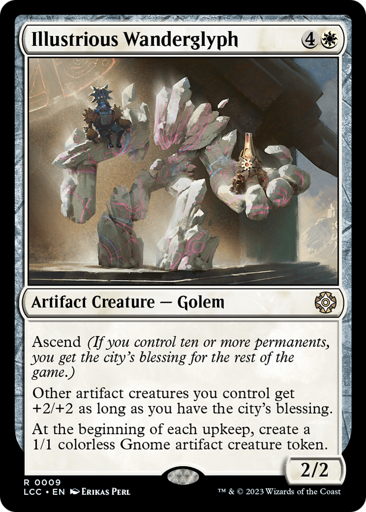 FOIL Illustrious Wanderglyph (LCC-009) - The Lost Caverns of Ixalan Commander - Magic The Gathering