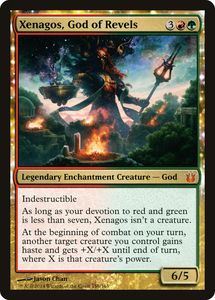 FOIL Xenagos, God of Revels (BNG-156) - Born of the Gods - Magic The Gathering