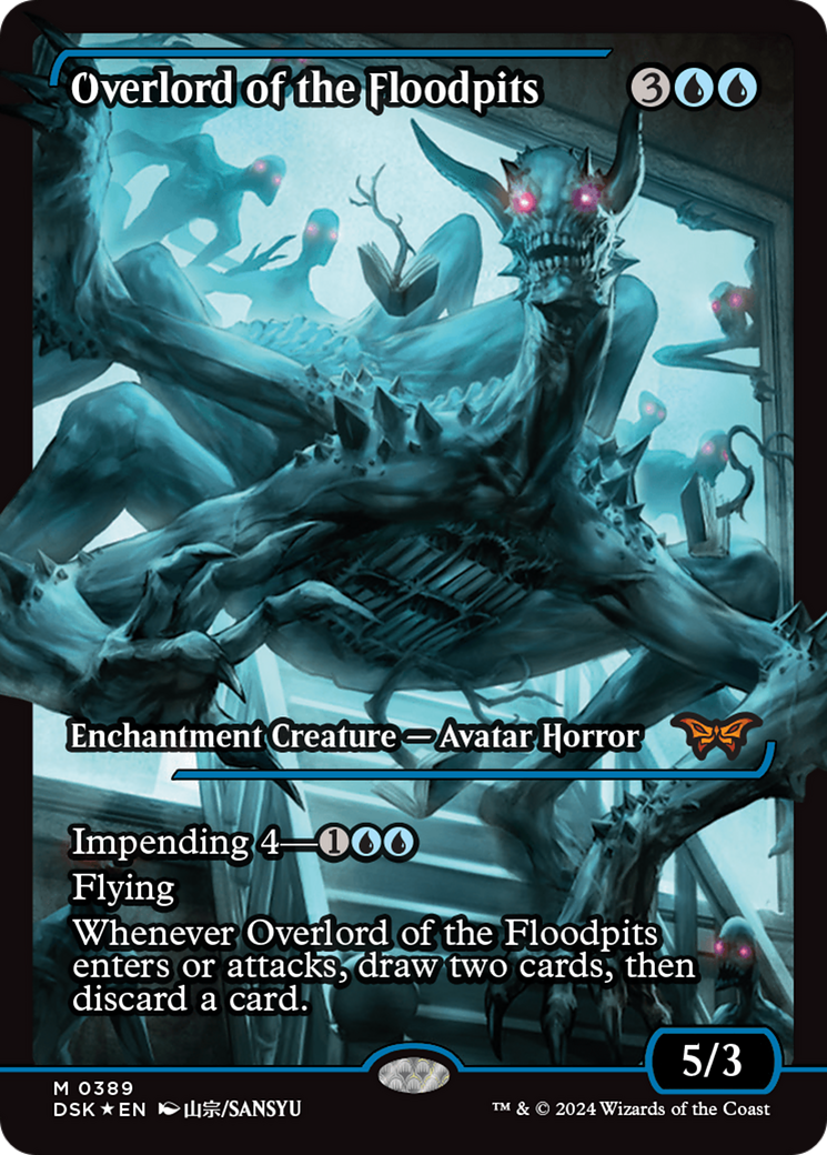 FOIL Overlord of the Floodpits (DSK-389) - Duskmourn: House of Horror - Magic The Gathering