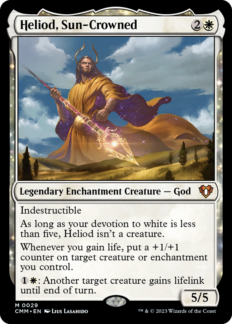FOIL Heliod, Sun-Crowned (CMM-029) - Commander Masters - Magic The Gathering