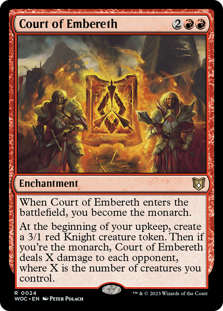 FOIL Court of Embereth (WOC-024) - Wilds of Eldraine Commander - Magic The Gathering