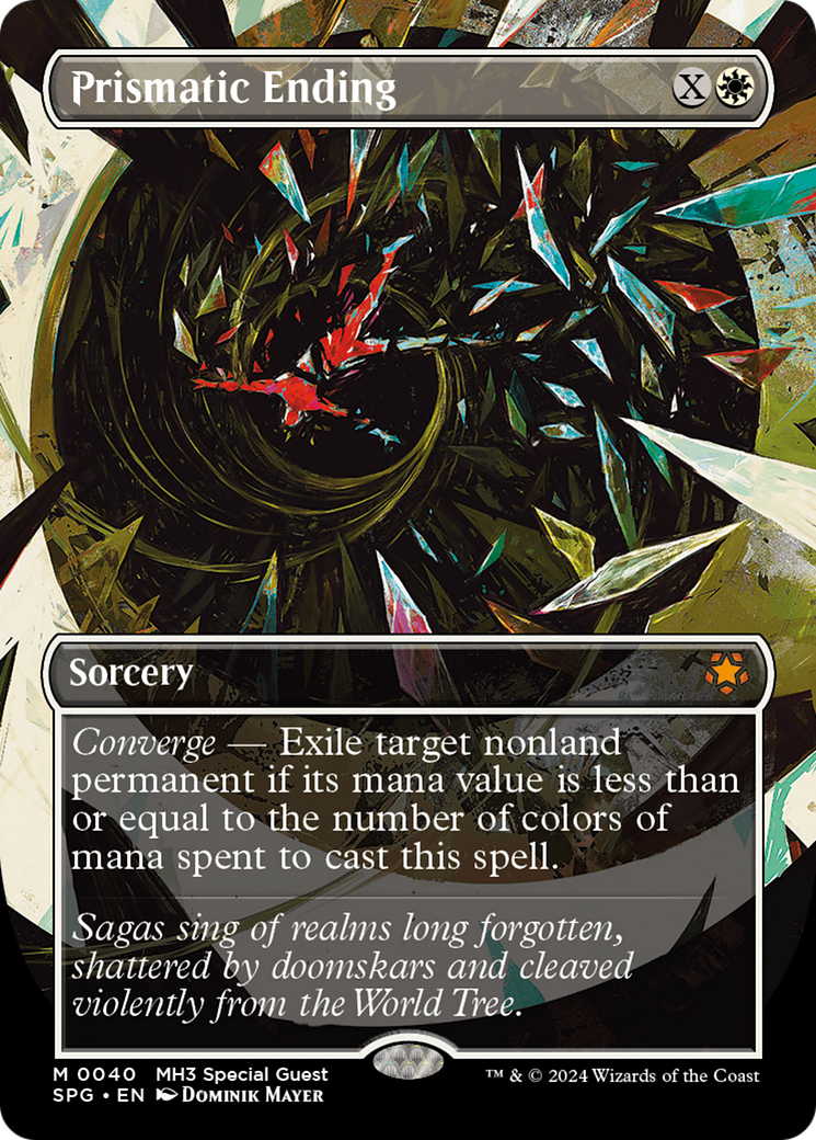 Prismatic Ending (Borderless) (SPG-040) - Special Guests - Magic The Gathering