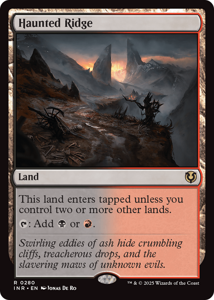 FOIL Haunted Ridge (INR-280) - Innistrad Remastered - Magic The Gathering