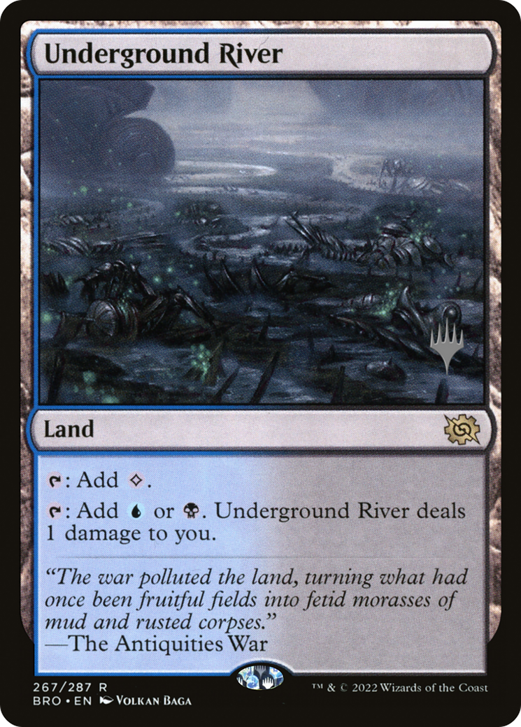 Underground River (PPBRO-267P) - The Brothers' War Promos - Magic The Gathering