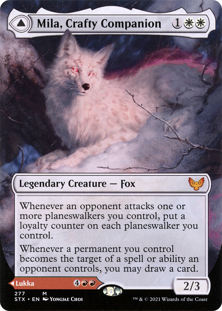 Mila, Crafty Companion (Borderless) (STX-277) - Strixhaven: School of Mages - Magic The Gathering