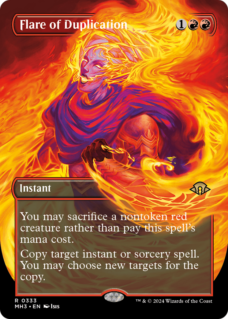 Flare of Duplication (Borderless) (MH3-333) - Modern Horizons 3 - Magic The Gathering