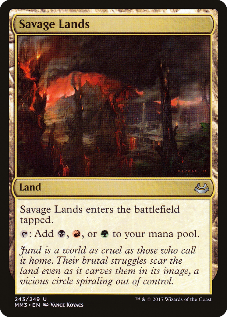 FOIL Savage Lands (MM3-243) - Modern Masters 2017 - Magic The Gathering