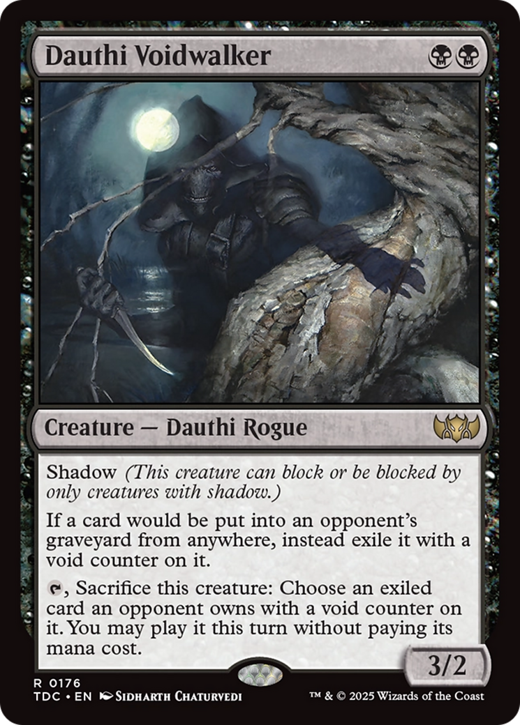 Dauthi Voidwalker (TDC-176) - Commander: Tarkir: Dragonstorm - Magic The Gathering