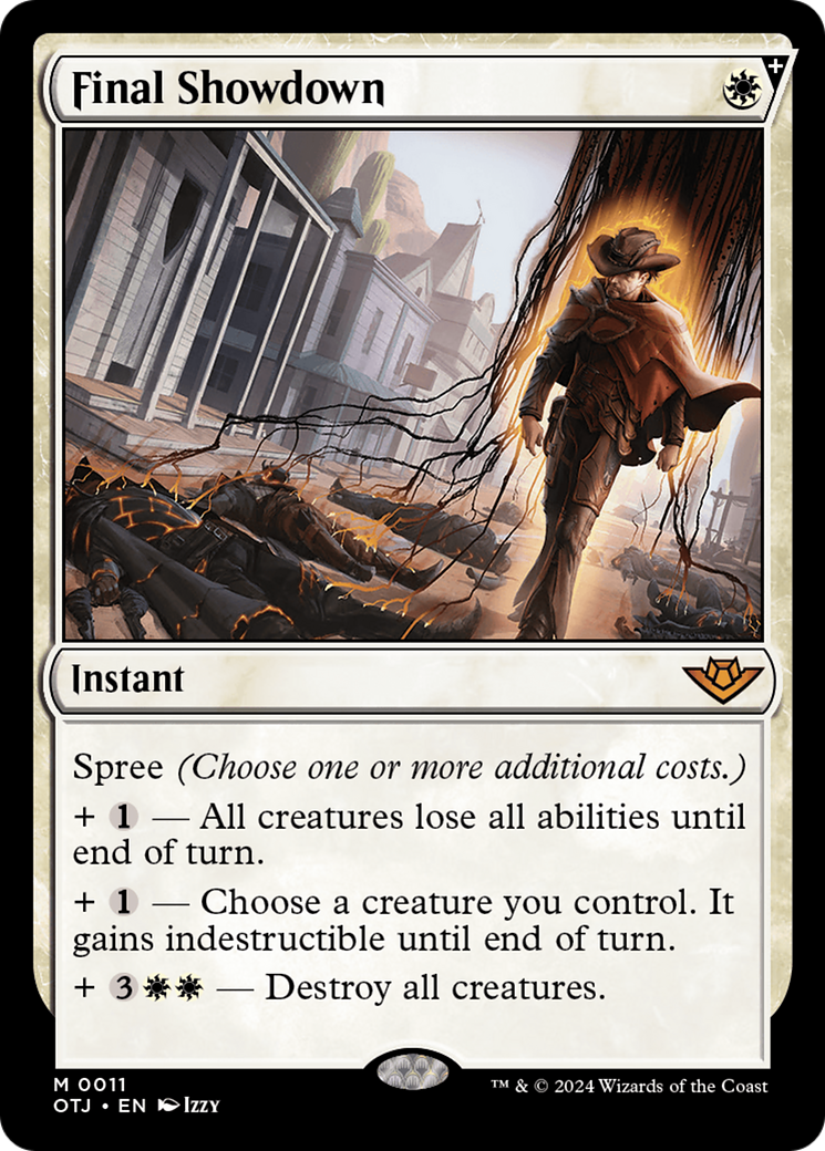 FOIL Final Showdown (OTJ-011) - Outlaws of Thunder Junction - Magic The Gathering