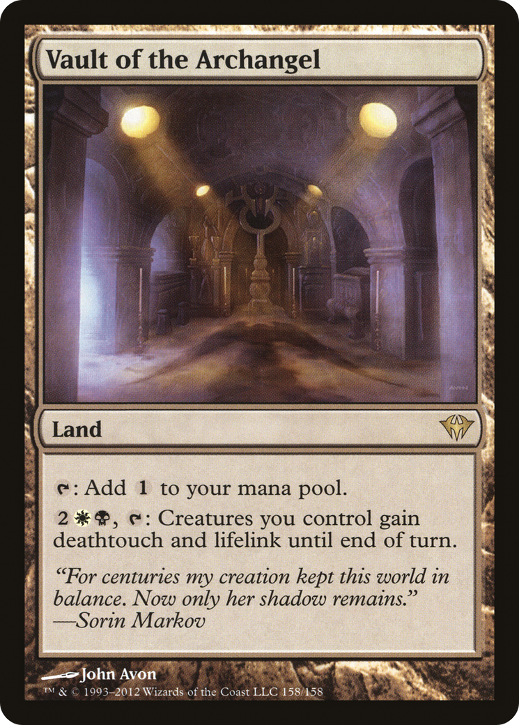 FOIL Vault of the Archangel (DKA-158) - Dark Ascension - Magic The Gathering