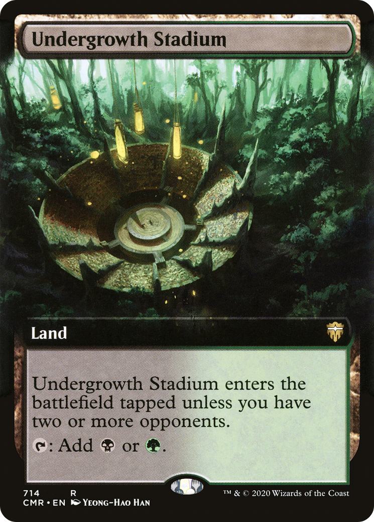 Undergrowth Stadium (Extended Art) (CMR-714) - Commander Legends - Magic The Gathering