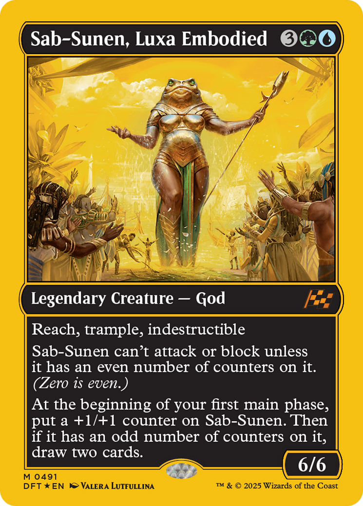 FOIL Sab-Sunen, Luxa Embodied (DFT-491) - Aetherdrift - Magic The Gathering