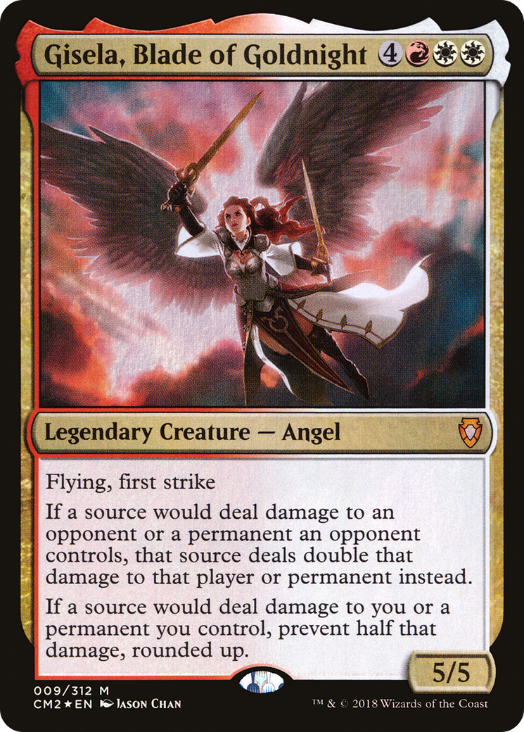 FOIL Gisela, Blade of Goldnight (CM2-009) - Commander Anthology Volume II - Magic The Gathering