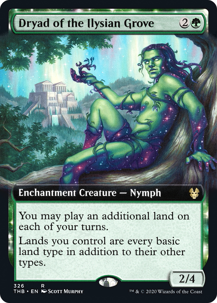 FOIL Dryad of the Ilysian Grove (Extended Art) (THB-326) - Theros Beyond Death - Magic The Gathering