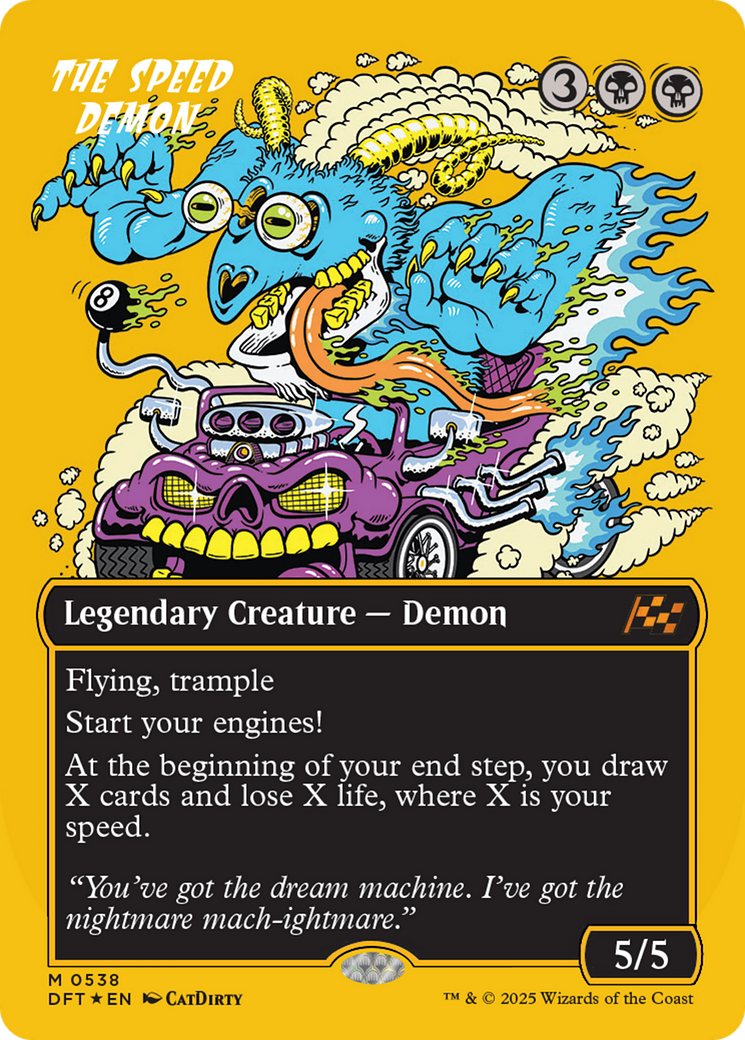FOIL The Speed Demon (DFT-538) - Aetherdrift - Magic The Gathering