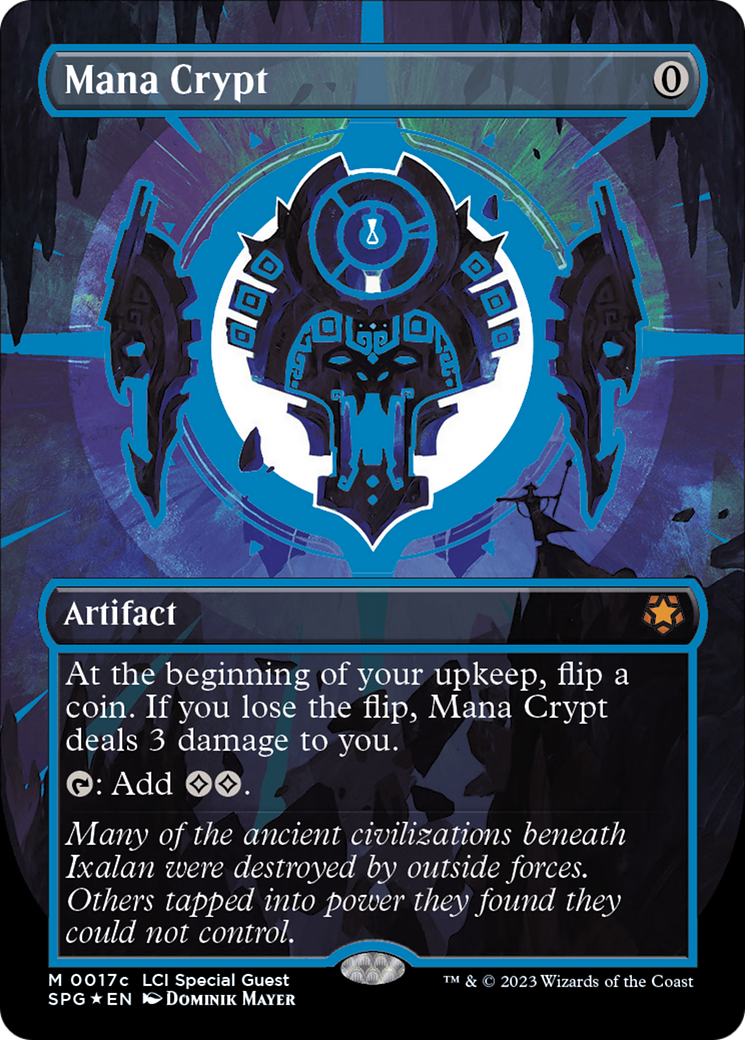 FOIL Mana Crypt (0017c) (Borderless) (SPG-17C) - Special Guests - Magic The Gathering