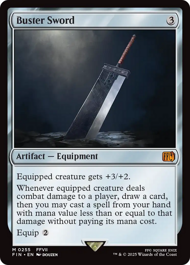 FOIL Buster Sword (FIN-255) - FINAL FANTASY - Magic The Gathering
