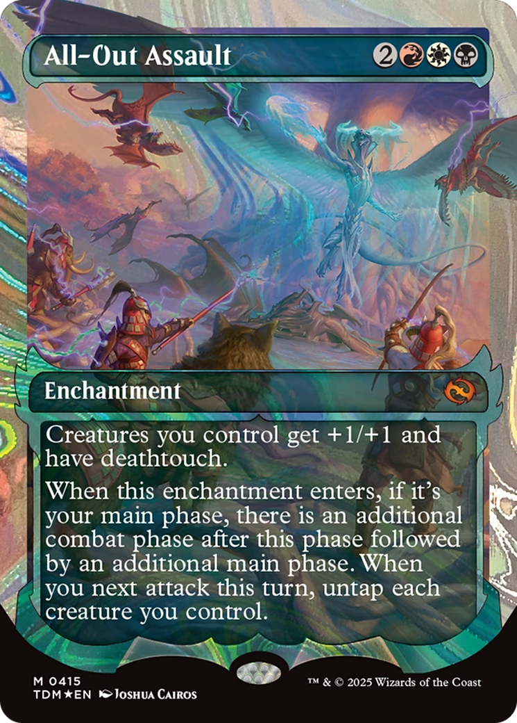 FOIL All-Out Assault (TDM-415) - Tarkir: Dragonstorm - Magic The Gathering
