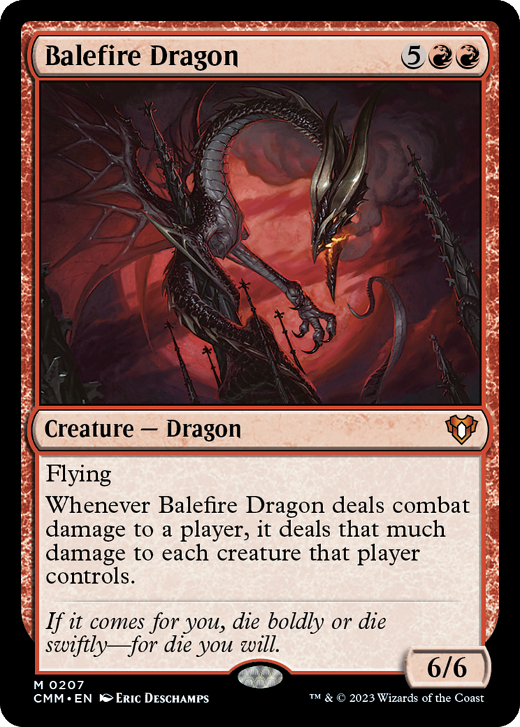 Balefire Dragon (CMM-207) - Commander Masters - Magic The Gathering