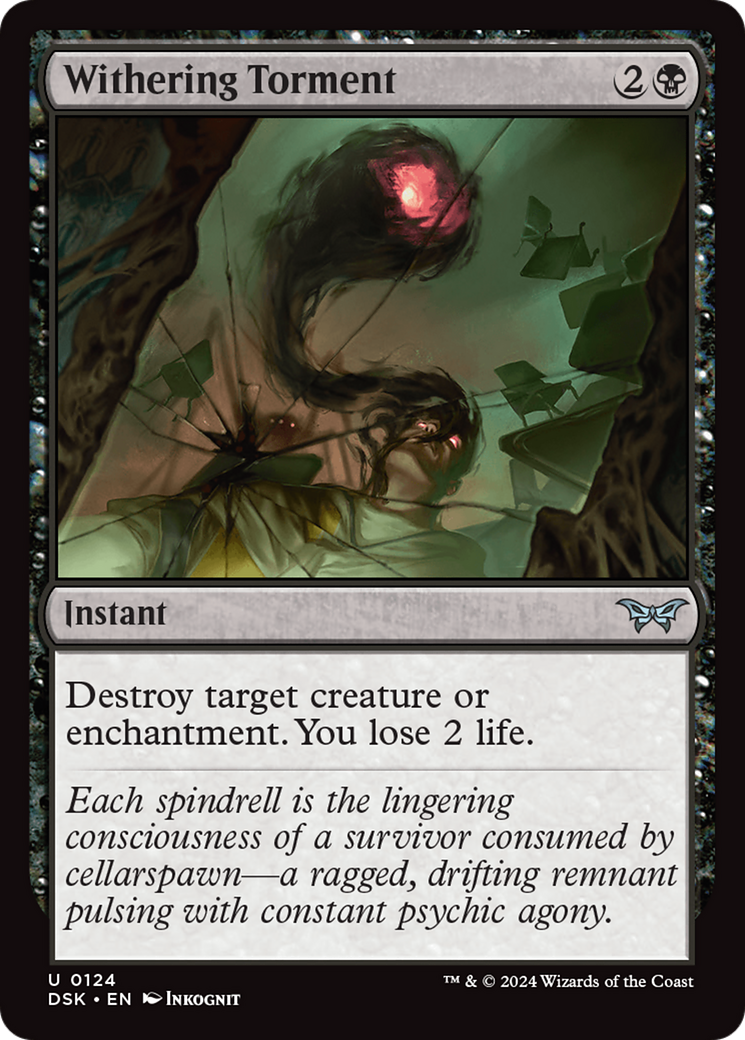 Withering Torment (DSK-124) - Duskmourn: House of Horror - Magic The Gathering