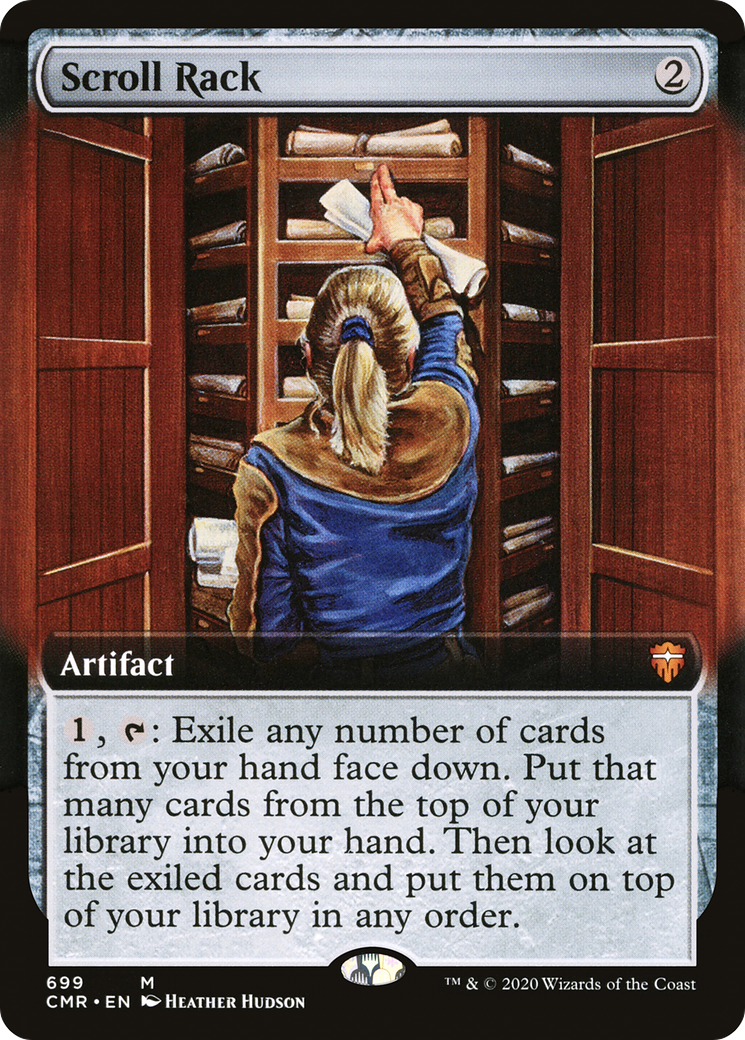 Scroll Rack (Extended Art) (CMR-699) - Commander Legends - Magic The Gathering